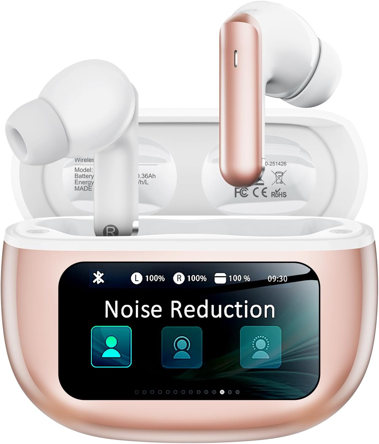 Wireless Earbuds with ANC, AI Clear Calls & 40H Playtime