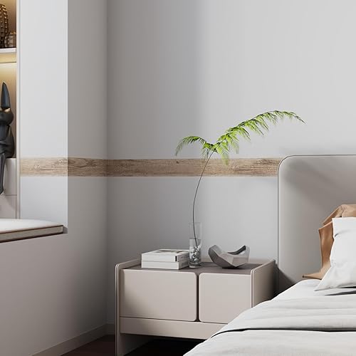 Miniatura 4 de Stickyart Cinta de reparación de grano de madera para despegar y pegar, parche de reparación de madera para mesas, escritorios, zócalos, puertas,