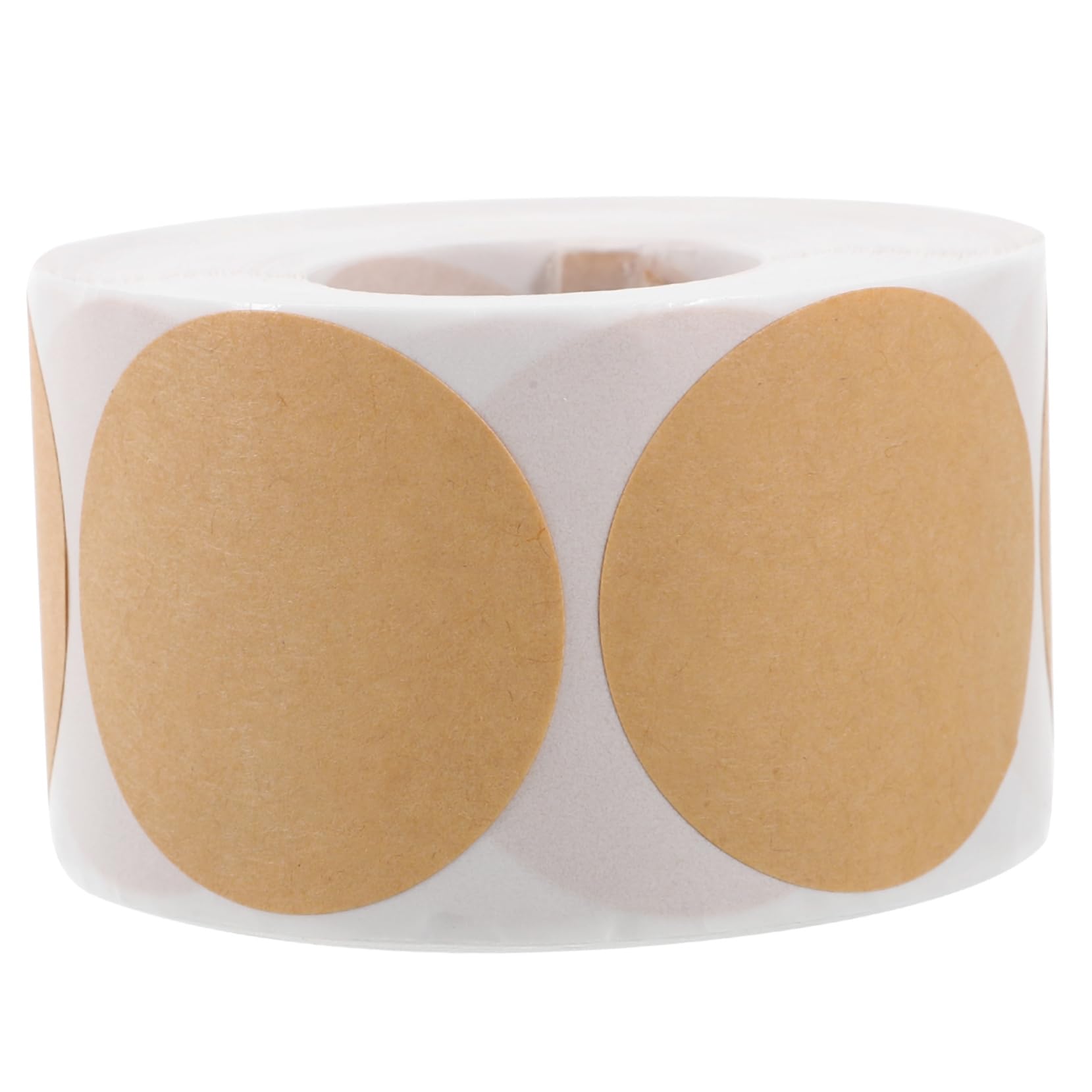 jojofuny 5 Adesivo rotondo kraft piccolo adesivi etichetta appiccicoso simpatiche etichette adesive etichette adesive vuote su cui scrivere carta kraft