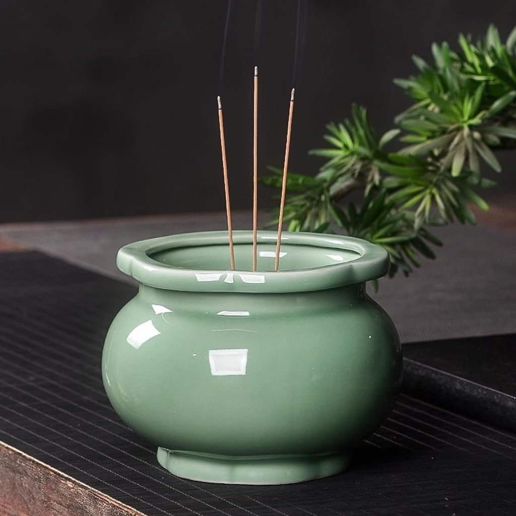 Incense Holder Incense Burner Incense Waterfall Incense Furnace Home Indoor Worship Ceramics for Buddha Incense Incense Burner Incense Burner Aromatherapy Furnace Backflow Incense Burner