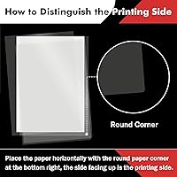 Vista 2 de Koala - Película transparente para inyección de tinta, 50 hojas, 100 % transparente, para impresoras de inyección de tinta, para manualidades