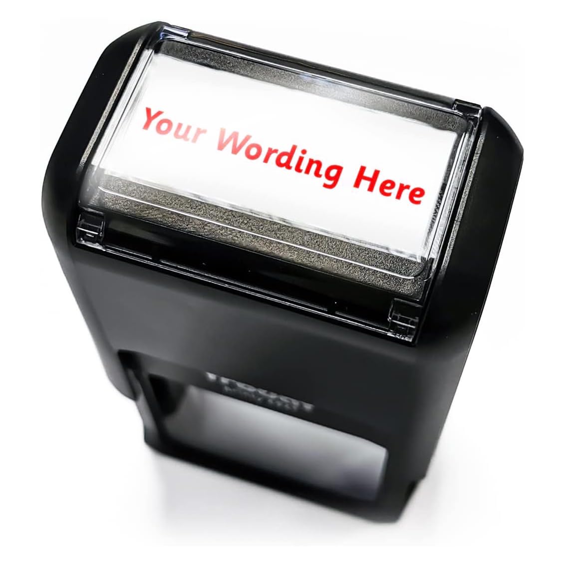 Primary Teaching Services Ltd Red Personalised Wording Office Business Self-Inking Stamp 46X27mm Primary Teaching Services (Red)