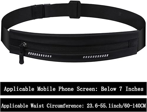 Miniatura 2 de Cangurera delgada para correr para mujeres y hombres, riñonera para corredores, soporte para teléfono, cinturón de cintura para entrenamiento,