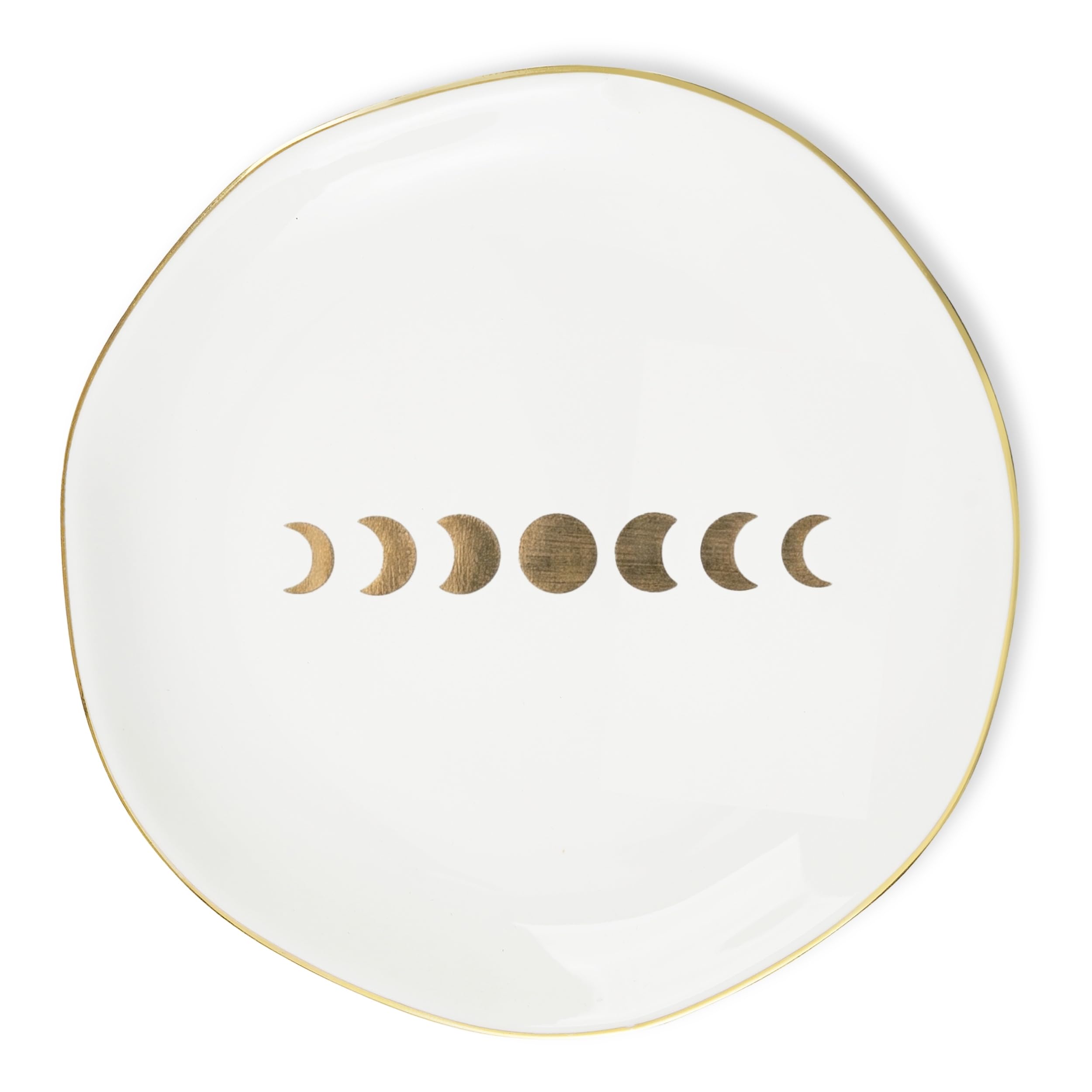 InnoBeta Witchy Gifts for Women, Moon Gifts Ceramic Jewelry Tray Decorative Trinket Dish for Rings Earrings Necklaces Bracelet Watch Keys