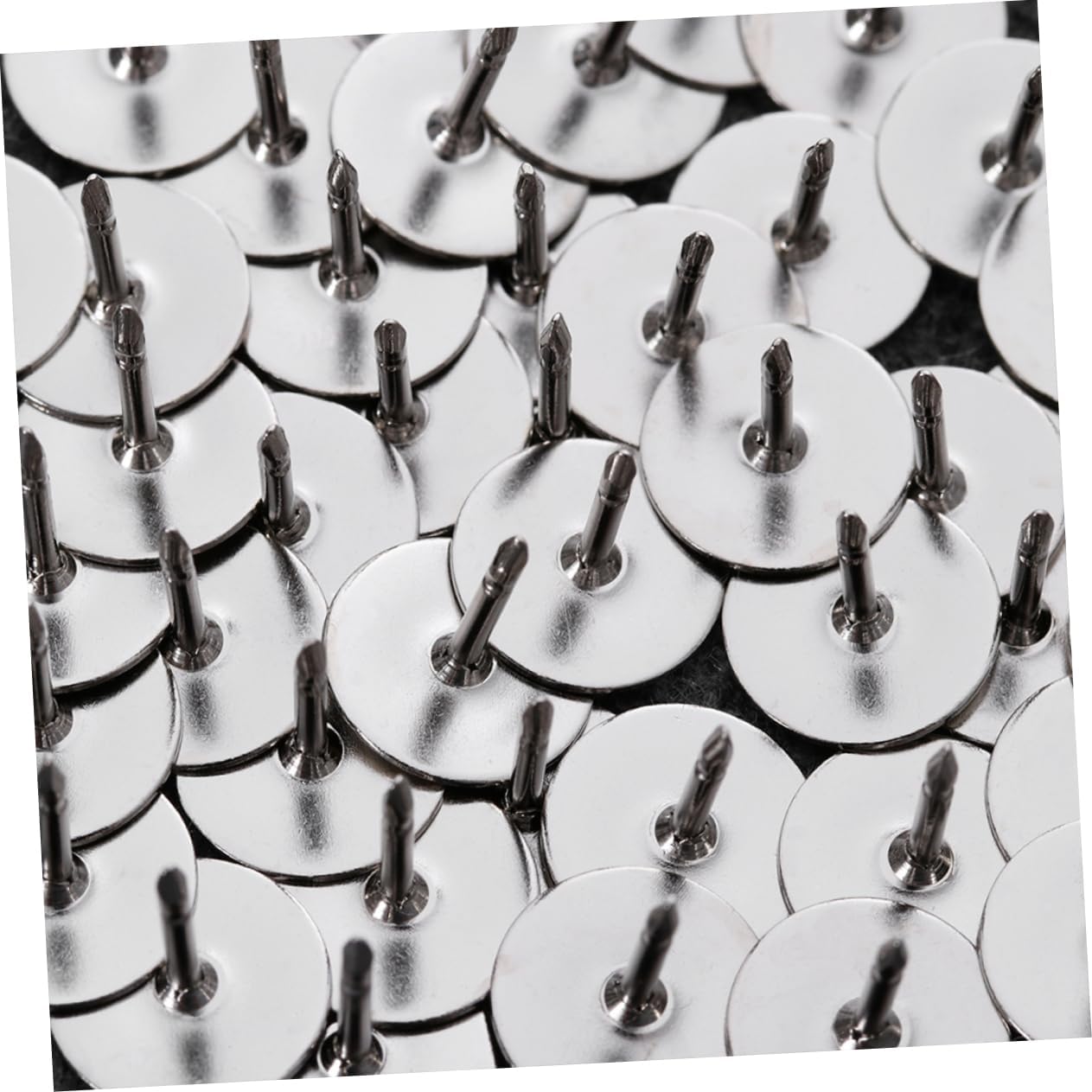 EXCEART 300pcs Tie Tacks Nickel Base Clutch Back Brooch Clasps for Lapel Crafts Secure Fastening for Badges and Jewelry Making