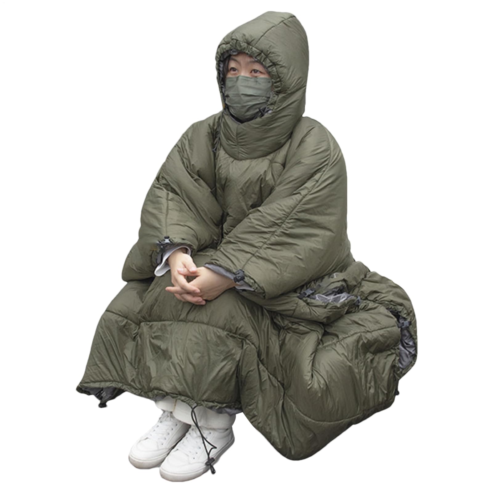 Poncho da campeggio, sacco a pelo, poncho da campo, sotto i piumini, amaca | poncho, sacco a pelo portatile, sacco a pelo invernale antivento per campeggio, trekking, s
