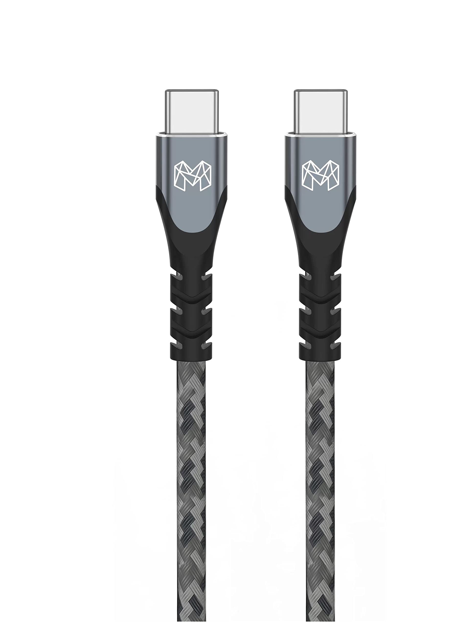 MOOSH USB C to C Cable 100W [2 Meter 6.6ft] PD 5A Fast Charging 480Mbps Data Sync Nylon Braided Unbreakable Type C to Type C Cable for Smartphones, Tablets, Laptops, Type C Devices, PD Technology Gray (B0BQN54C82) Amazon Price History, Amazon Price Tracker