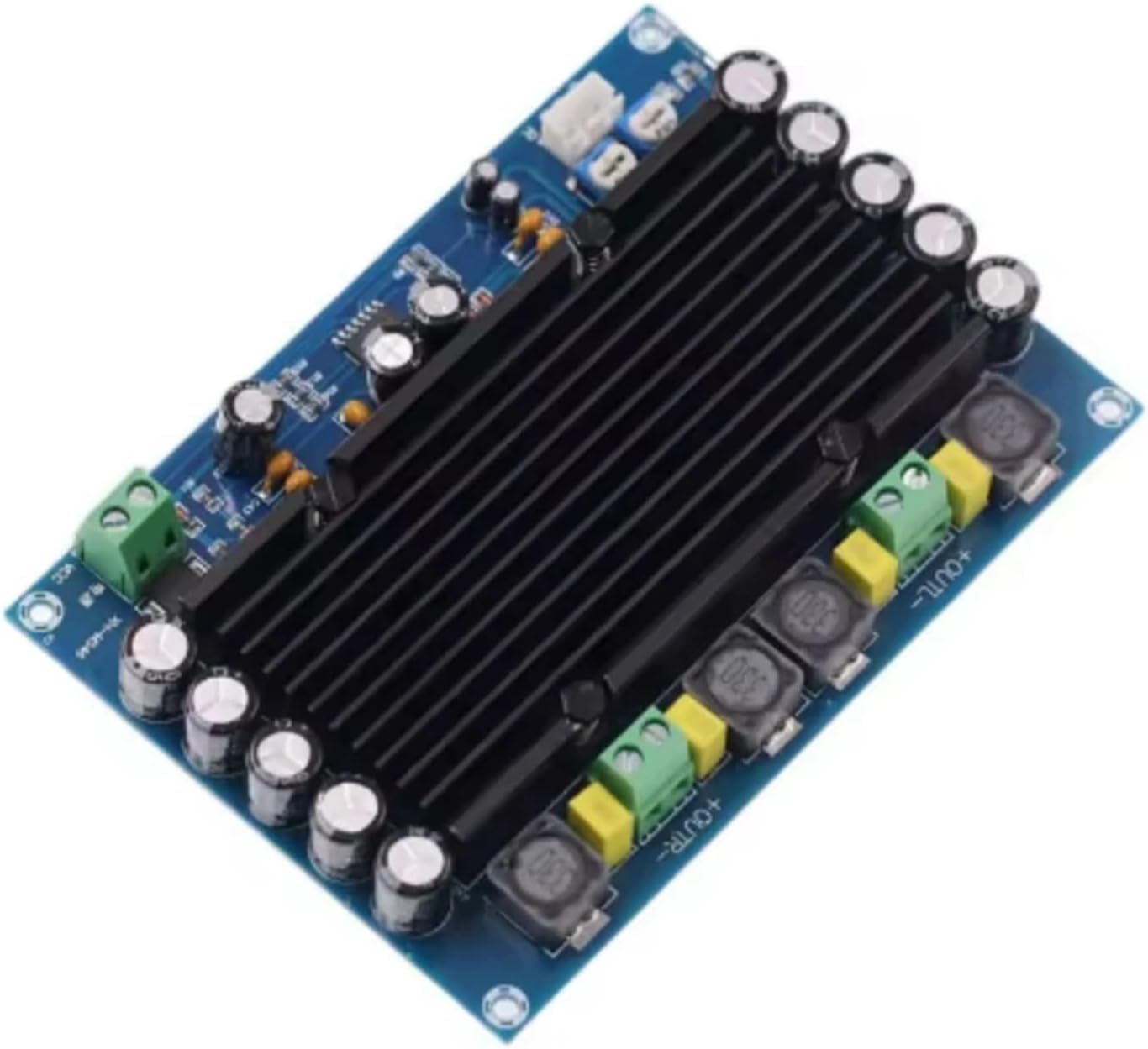 1Pcs XH-M546 2 * 150W Dual-Channel High Power Digital Power Amplifier Board 12V 24V Audio Box Audio Amplifier Module TPA3116D2