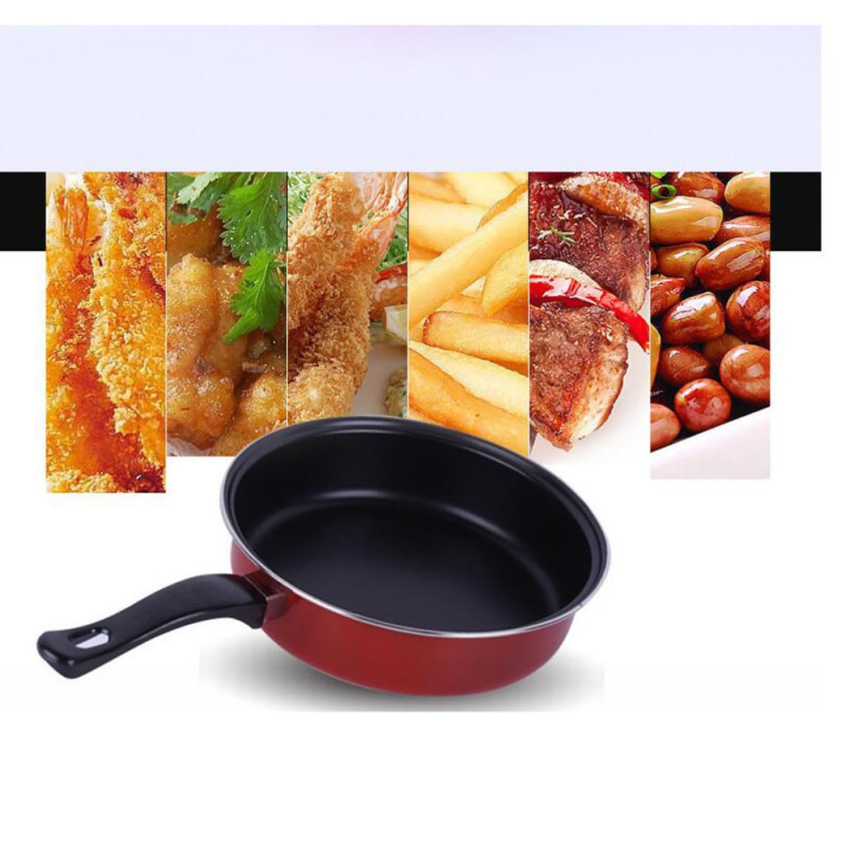 3 Pièces Ensemble de Casseroles en Fonte Antiadhésif Cuisine