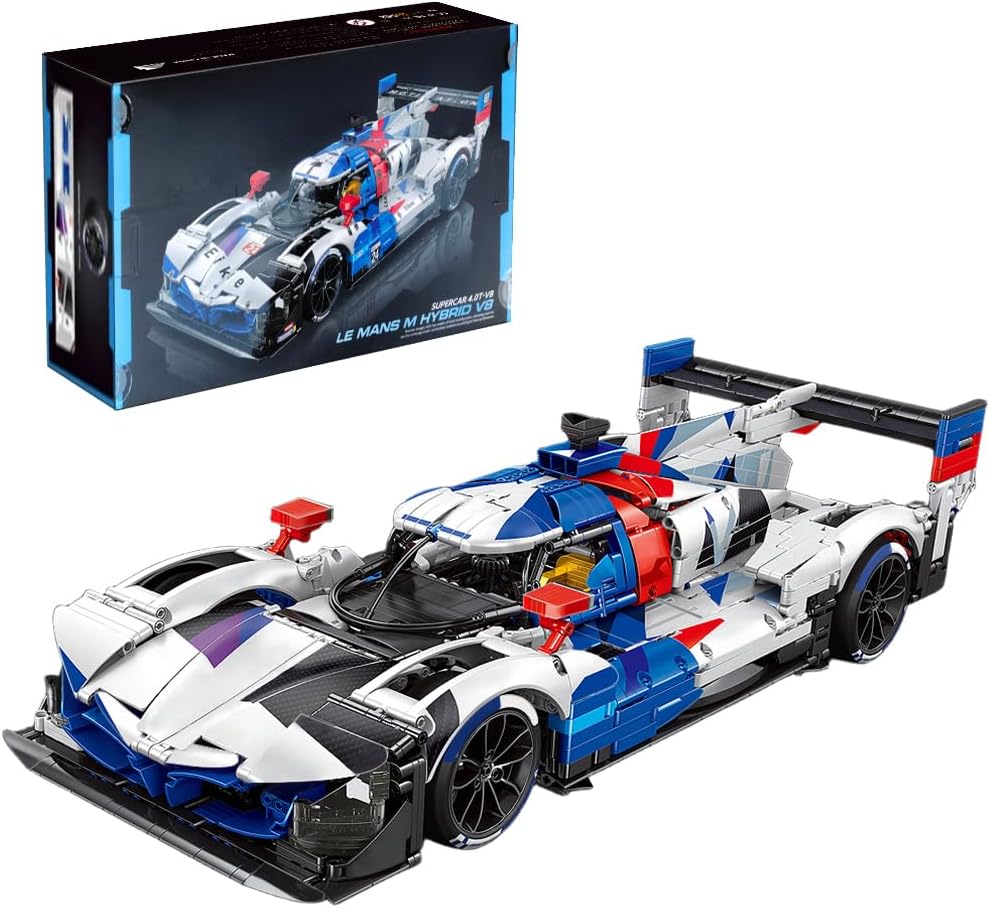 39044 Hybrid V8 Racing Car Building Block Set, 1: 8 Scale Supercar Building Toy, 3507 Pieces Technik Racing Block Models, MOC Adult Sports Car Models Collection Gifts