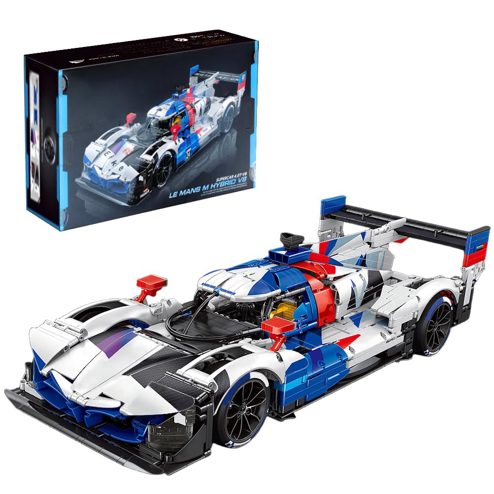 39044 HYBRID V8 Rennwagen Baublock Set, 1: 8 Skala Supercar Bauspielzeug, 3507 Stück Technik Rennwagen Block Modelle, MOC Erwachsene Sportwagen Modelle Sammlung Geschenke