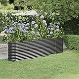 【Grand espace】 la jardinière surélevée est suffisamment profonde et large pour contenir une grande quantité de terre et fournir suffisamment d'espace pour vos plantes, légumes, herbes et fleurs.