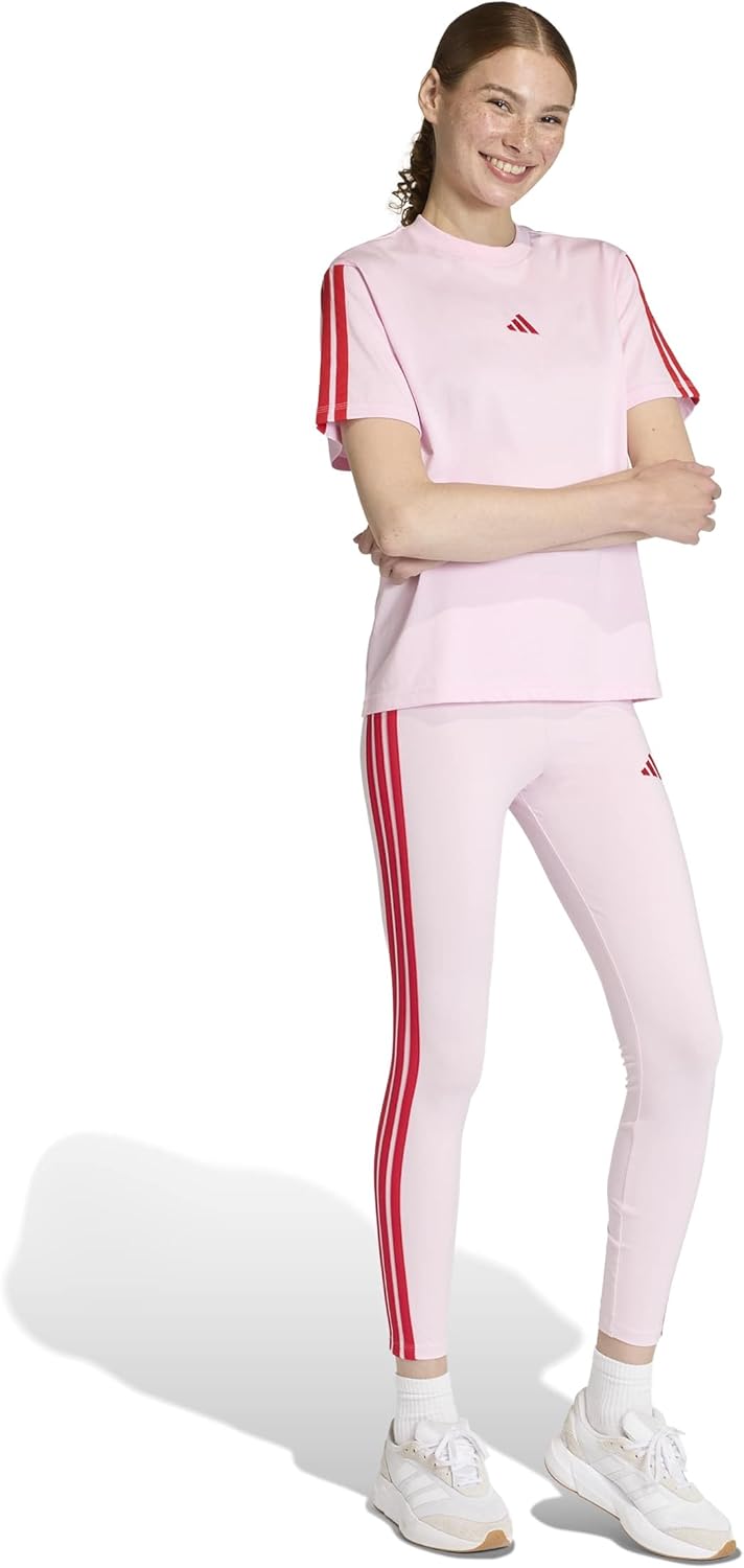adidas Womens Essentials 3-Stripes Cotton Leggings - Image 2
