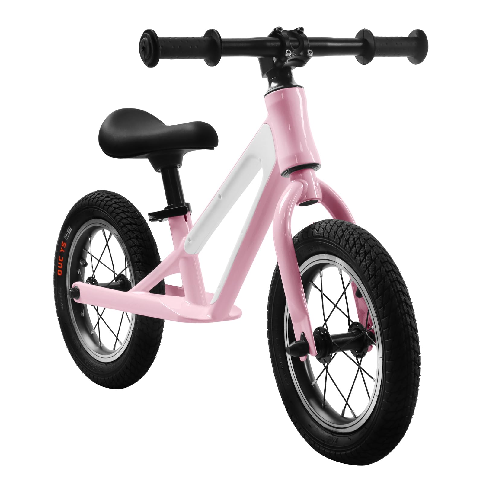 CML SCL] Balance Bike, Magnesium Alloy Frame Toddler Bike,Lightweight Sport Training Bicycle with 12" Rubber Foam Tires,Adjustable Seat for Kids Ages 1-5 Years Old.