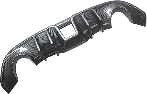 Miniatura 2 de YOUNGERCAR Difusor trasero apto para Nissan 370Z Z34 2009-2020 estilo fibra de carbono ABS JDM L Shark Fin Style parachoques trasero