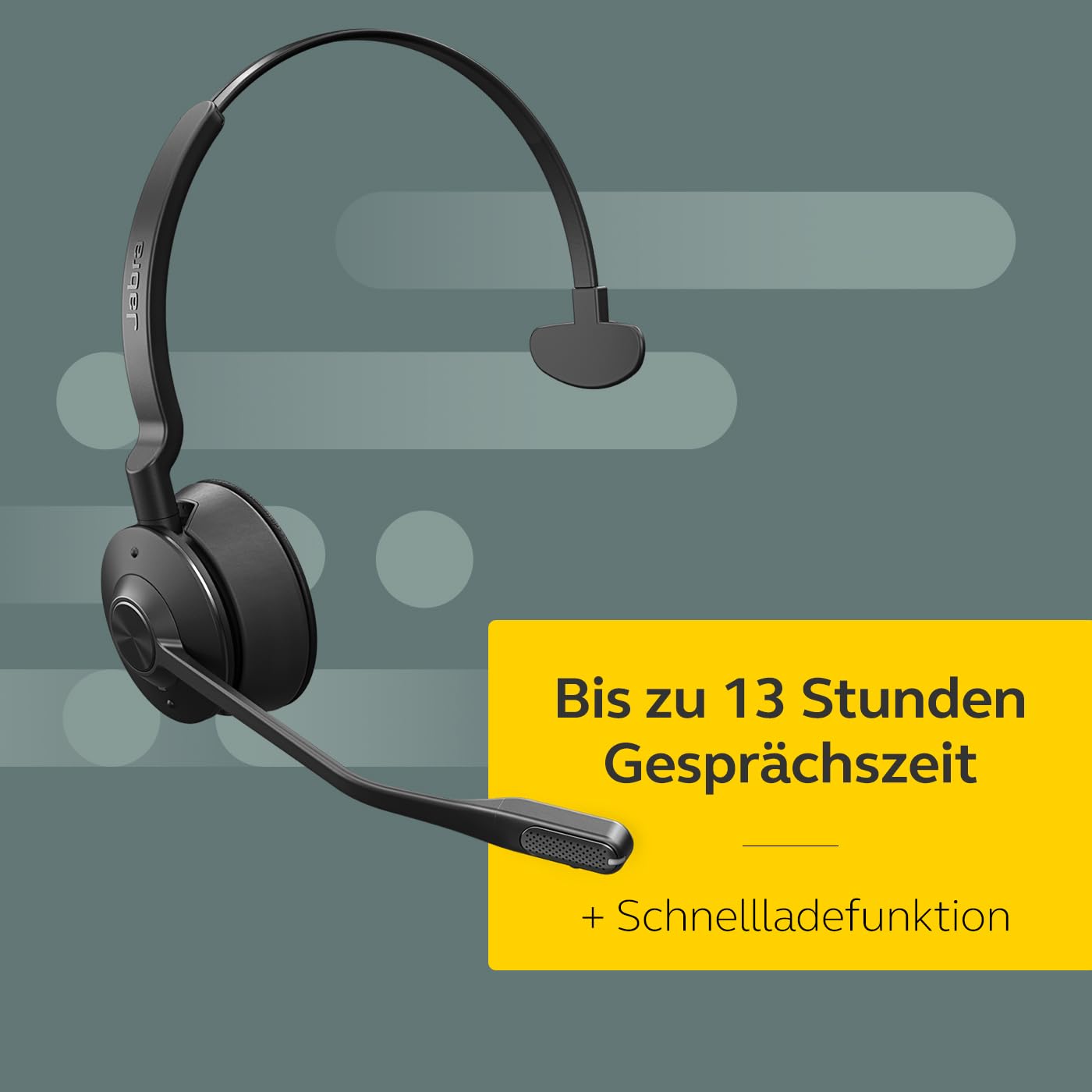 Jabra Engage 65 SE Mono Headset, Base, Power Supply, 1.5m USB-C to USB-A Cable, Desk Phone Cable, Quick Start Guide, Warranty and Warning (Safety leaflets)