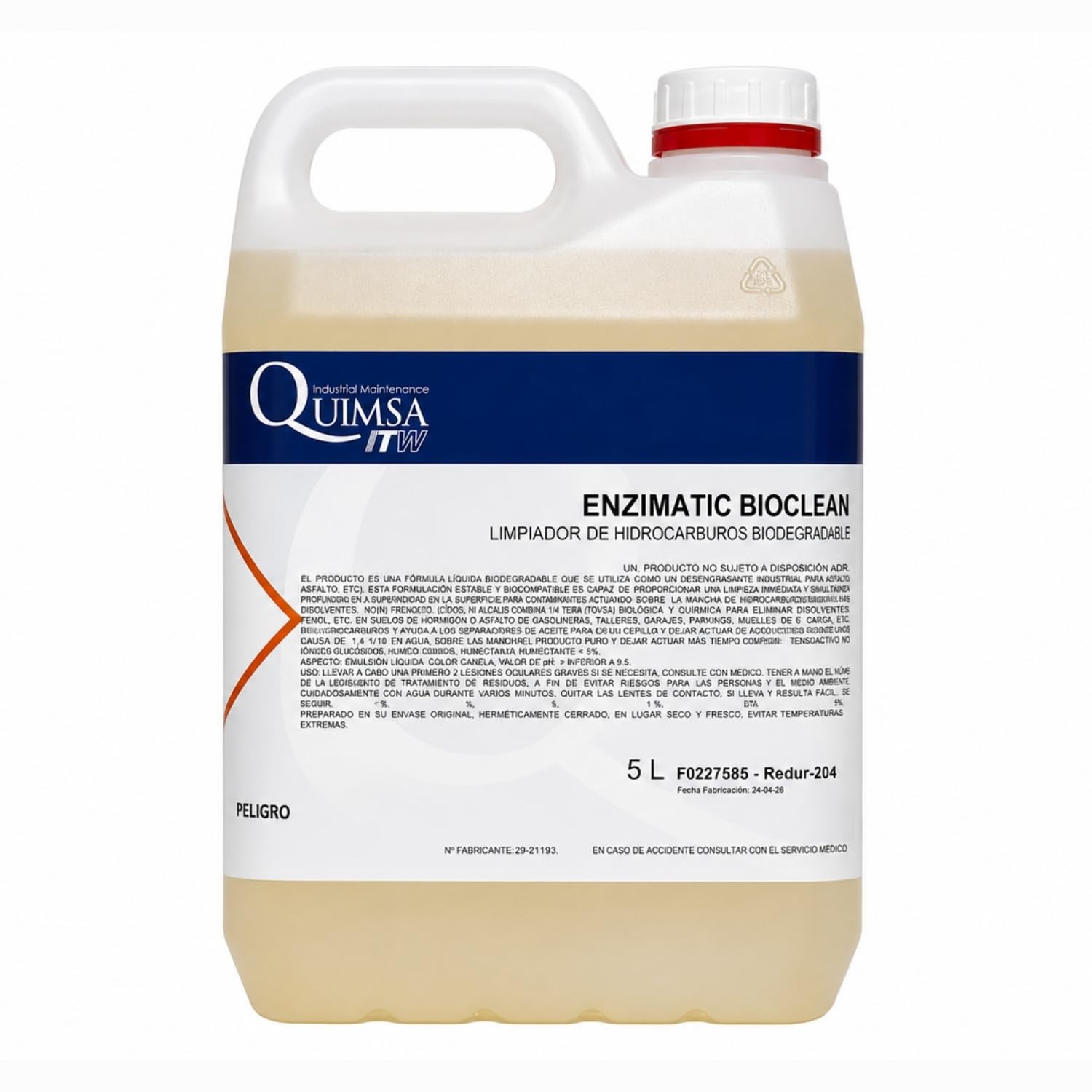 LIMPIADOR DE HIDROCARBUROS BIODEGRADABLE 5 LT