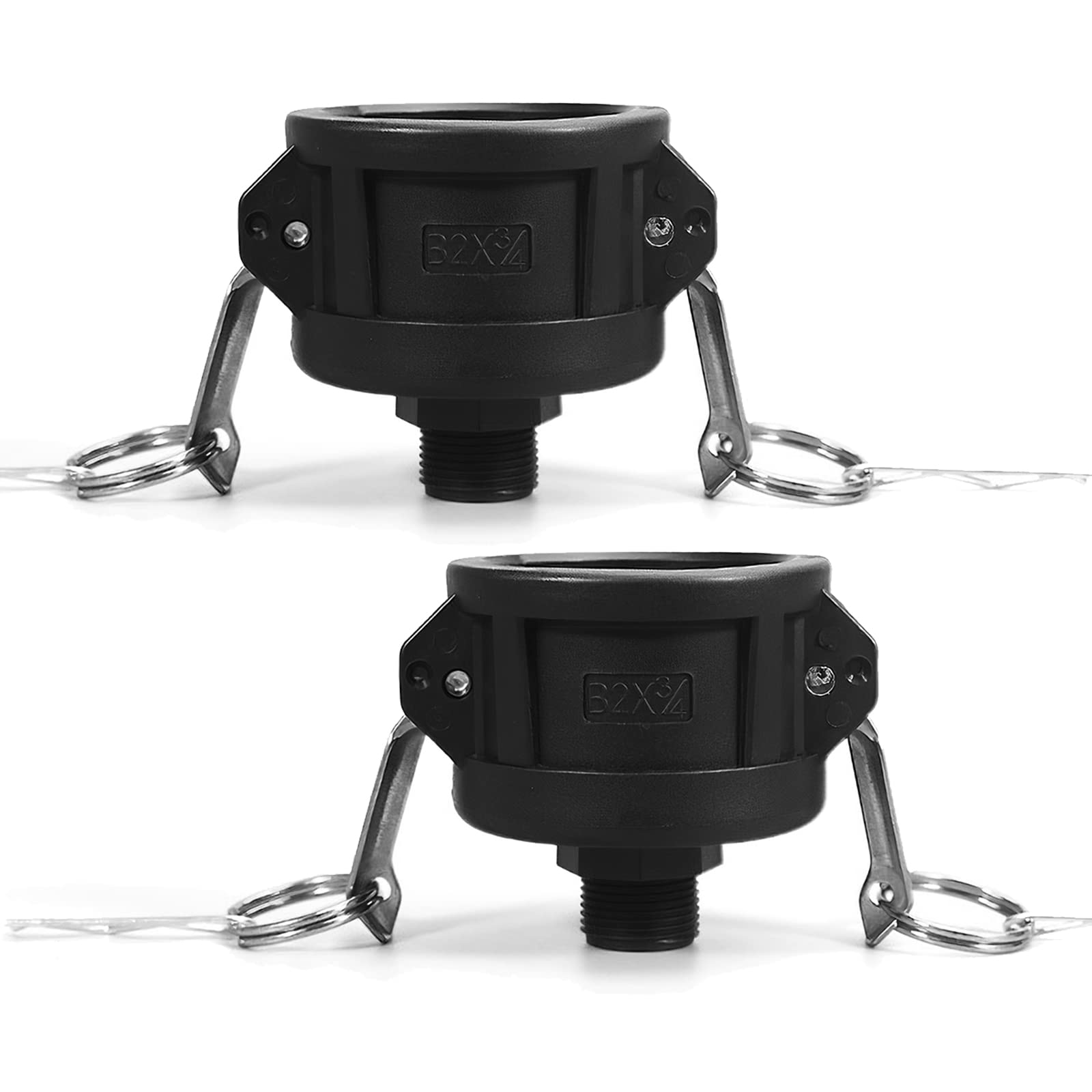 Buy 2 Pack Black IBC Tote Adapter 275 330 Gallon IBC Tote Fittings, 2