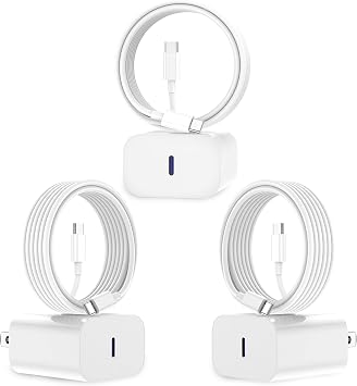 GREPHONE iPhone 15 Charger [MFi Certified] USB C Fast Charger 3 Pack 6FT Compatible With iPhone 15 Pro Max, iPad Pro, iPad Mini White, ZYH-J03
