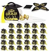 Amazon.com: HYmoso 30 Pcs Graduation Cap Gift Boxes with Tassel Treat ...