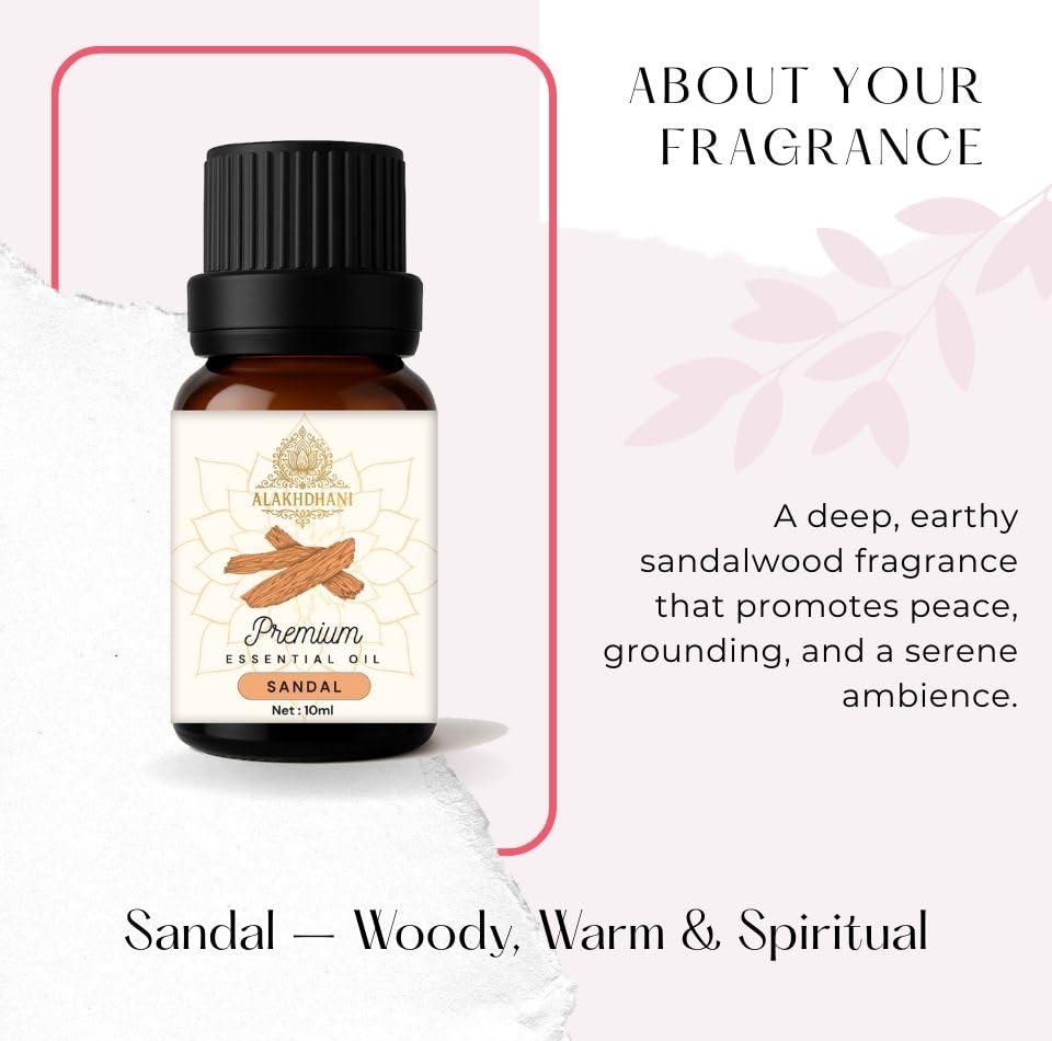 Image of Aroma Diffuser Oil Combo of 6 x 10ml - 60ml | Litchi, Pineapple, Lavender, Cool Cat, Rose, Sandal | Toxin-Free | for Diffuser, DIY, Aroma Use | Pack of 6
