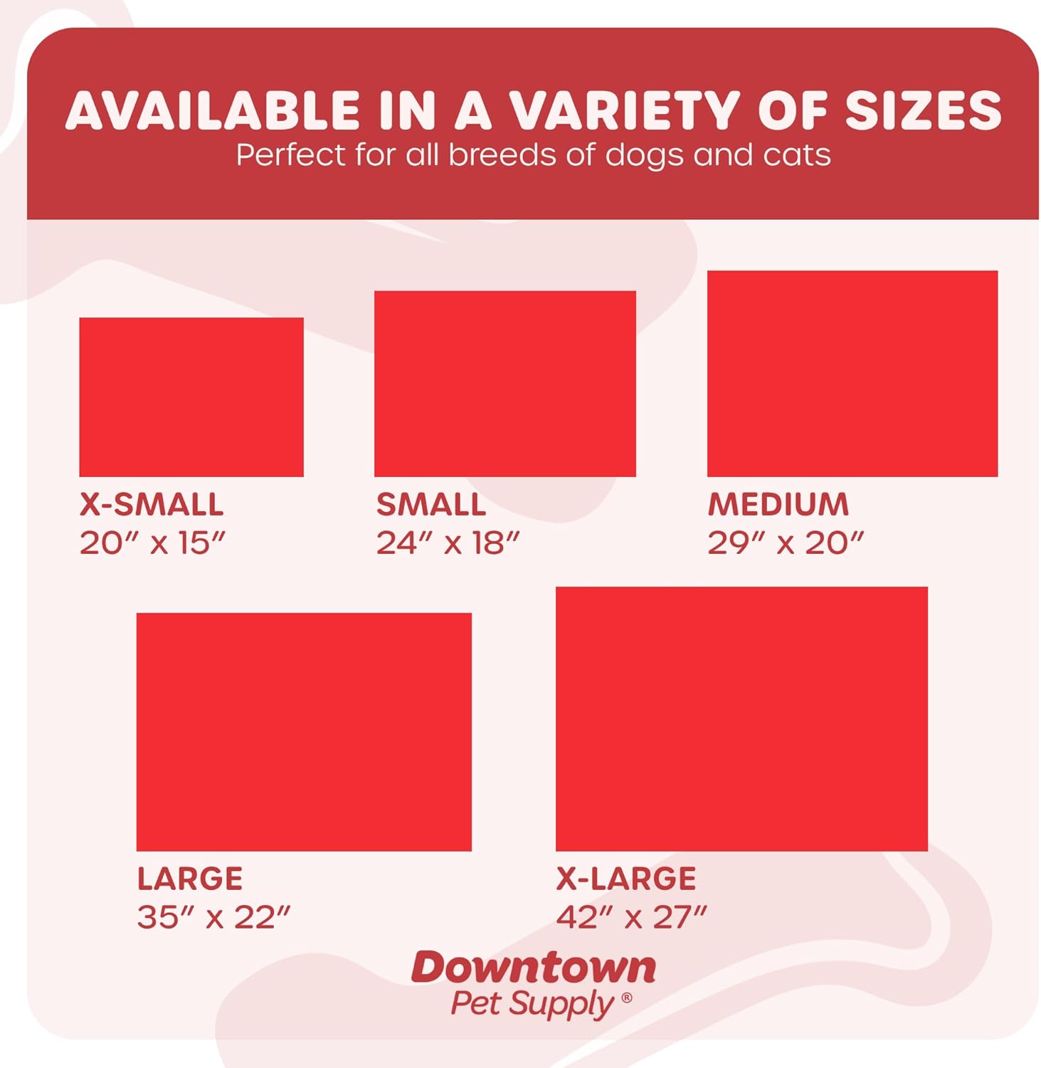 review Downtown Pet Supply - Dog Crate Mat - Comfort Dog Bed or Cat Bed - Soft Fleece Nap Mat - Easy Maintenance, Machine Washable Dog Bed - Red - 29 in x 20 in - Medium Dog Bed