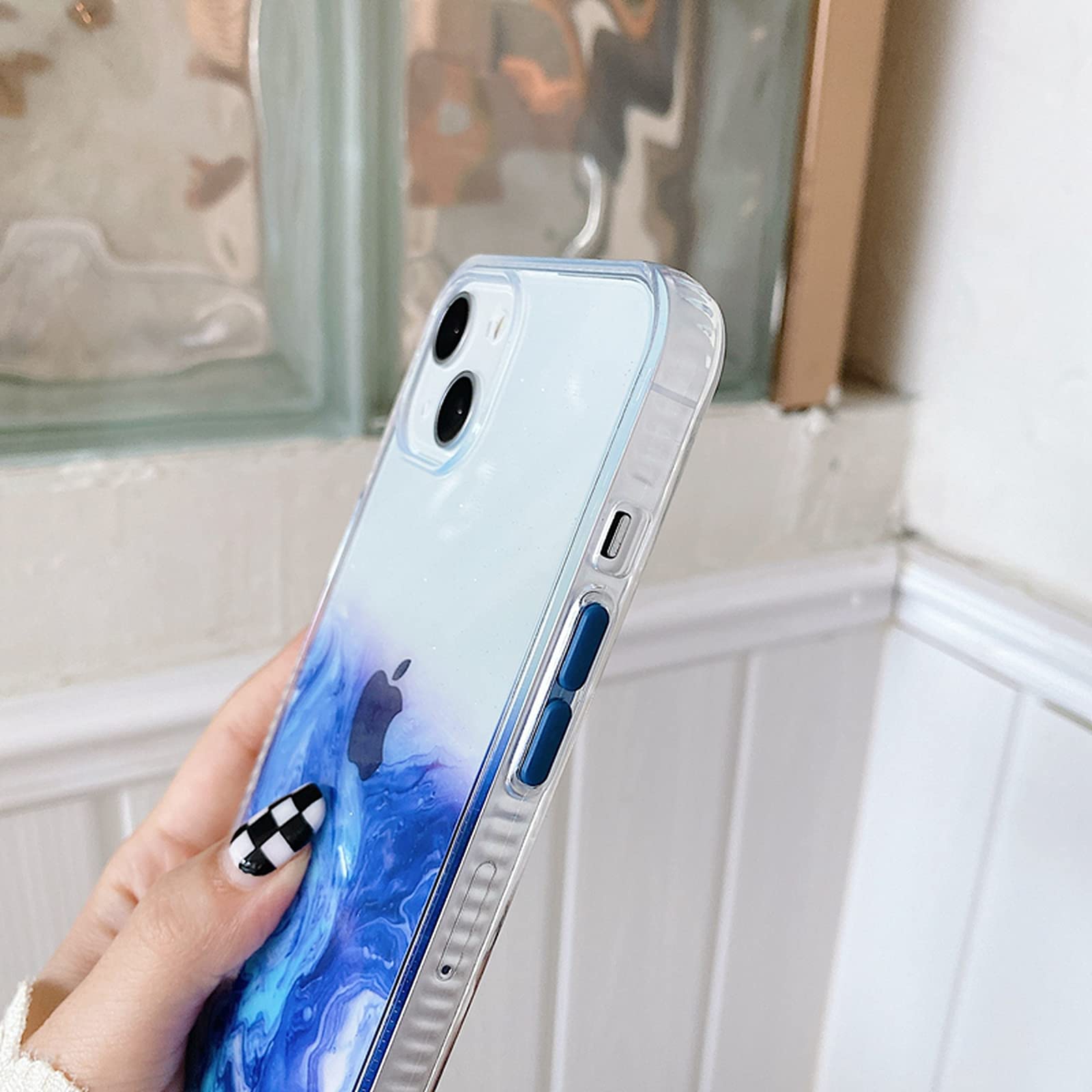 Amazon.co.jp: For アイフォンファッション大理石透明電話ケースFor