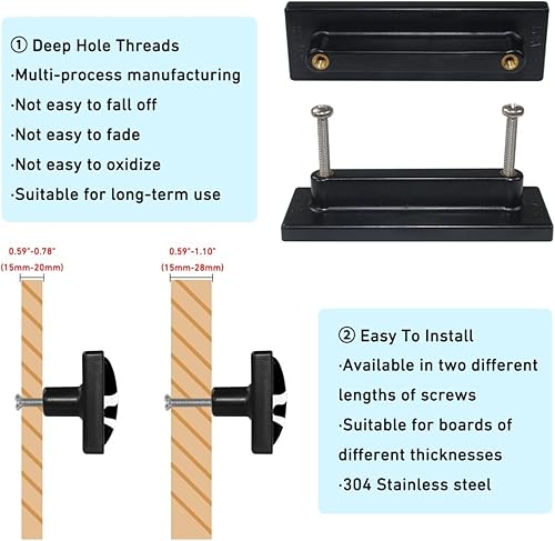 Miniatura 3 de Paquete de 4 pomos decorativos de piel de animal de 3.6 pulgadas, doble agujero rectangular de vidrio ABS, pomos de puerta para armario, armario,