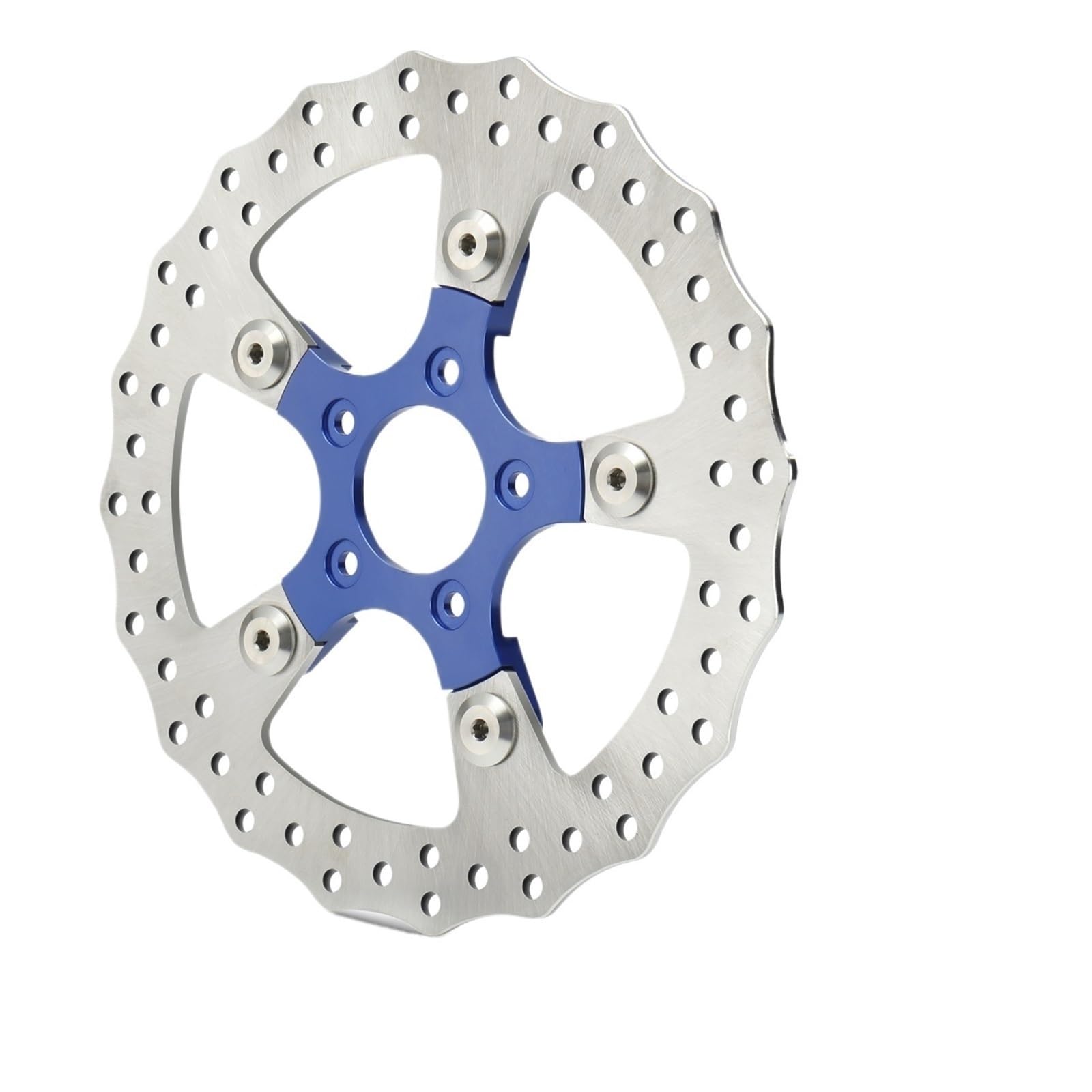 Motocyklowe tarcze hamulcowe Hamulce przednia tyln Pasuje Do Przednich Pływających Tarcz Hamulcowych Pasuje Do Softail Dyna 11,8 Cala(Anodized Blue)