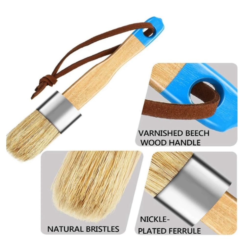 The Lord of the Tools Set di 6 pennelli a setole naturali, in legno