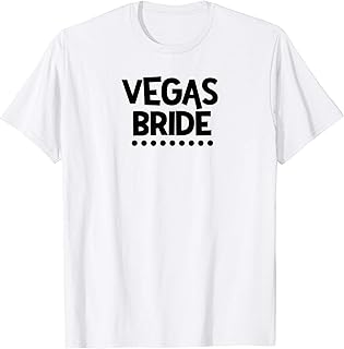 Matching Newlywed Just Married Gift Honeymoon Vegas Bride T-Shirt