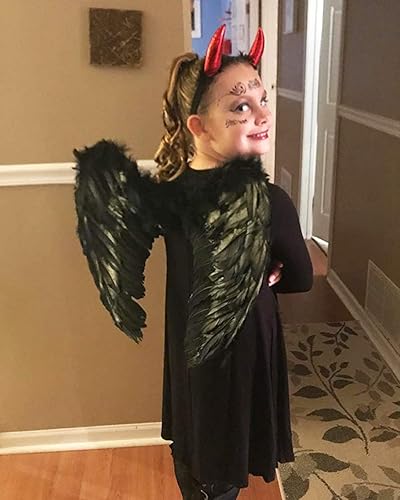 Miniatura 6 de Alas de ángel y halo para adultos, alas de ángel para niños, niñas, mujeres, Halloween, Navidad