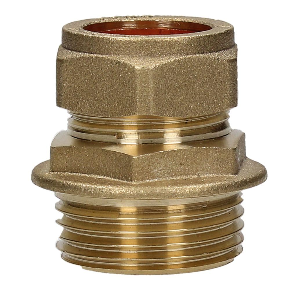 Hep Bringing Your Space To Life Men's Brass 22Mm Compression By 1" Bsp Iron Coupler - 22Mm X 1" Straight Adaptor Pack Of 1