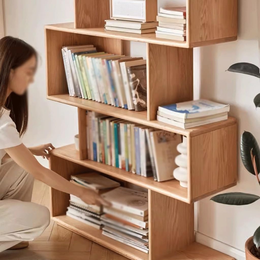 Amazon.com: Solid Wood Bookshelf – Japanese-Style Floor-Standing