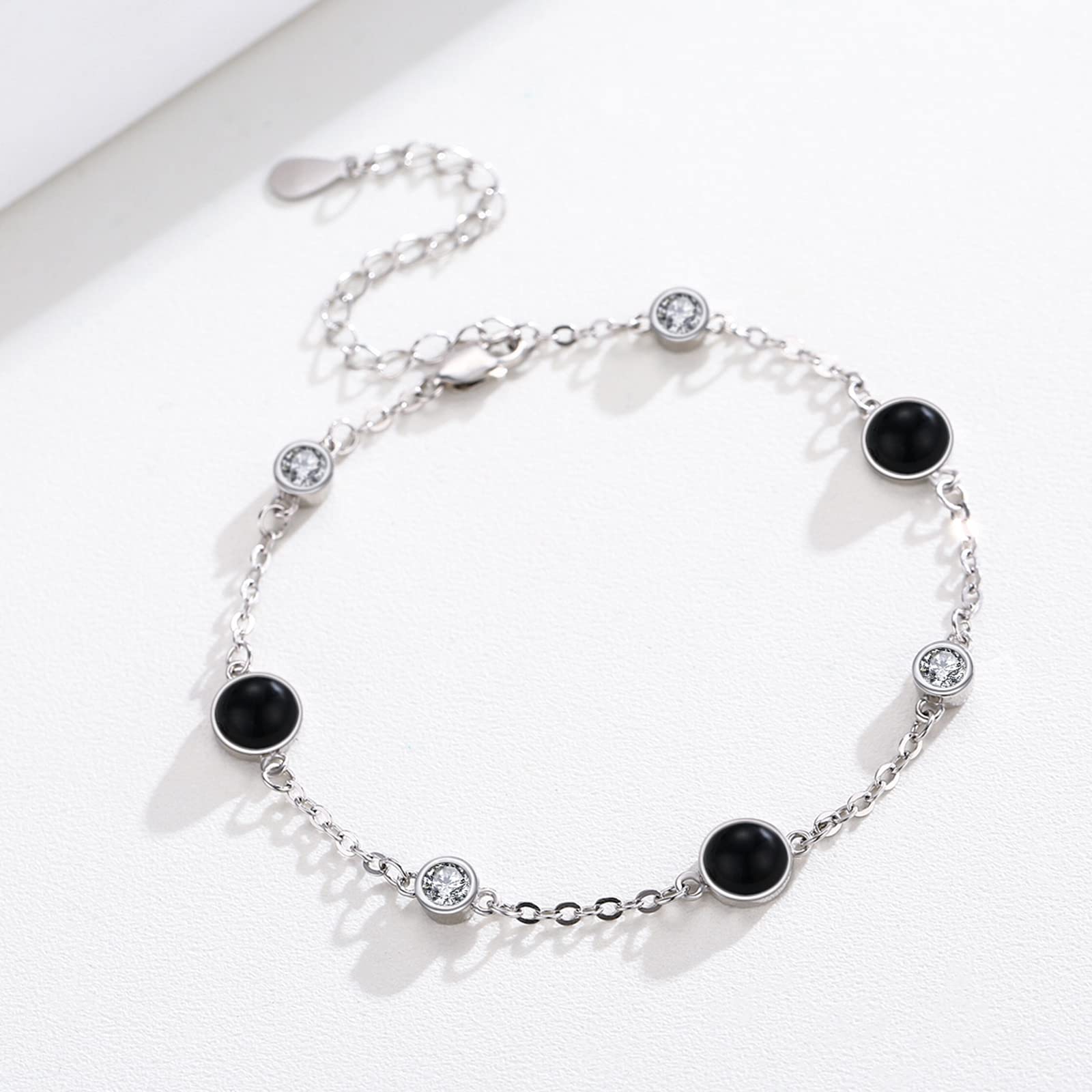 REDSUN Damen Armband 925 Sterling Silber Engelsflügel/Lebensbaum/Gänseblümchen/Delphin/Katzen/HerzSchmetterling/Keltisches Knoten Armband Verstellbar Armband 7+2 Zoll für Mädchen Freundin Ehefrau Mama