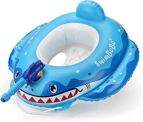 SHXKUAN Flotador inflable para piscina de barco pirata, barco para niños y niños de 1 a 4 años