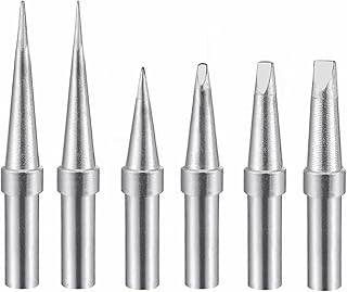 Soldering Iron Tips Replacement Weller ET Series for WE1010NA WE1010 WCC100 WES50/51 WESD51 Soldering Station, PES51 LR21 Soldering Pen Soldering Tips (6)