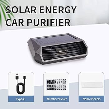 Amazon.co.jp: ソーラーカー空気清浄機,車用空気清浄機 小型空気