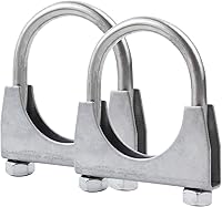 Vista 23 de RP Remarkable Power, Silenciador de perno en U de acero inoxidable/abrazadera de escape (1.5")