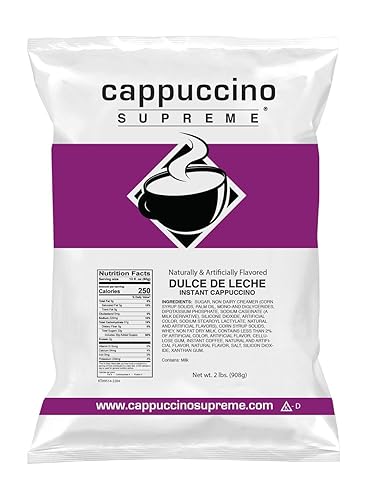 Cappuccino Supreme Bolsa de 2 lb Dulce de Leche Instant Cappuccino Mix