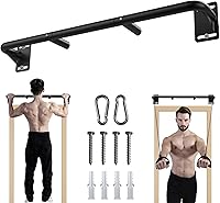 Fitarc Joist Mount Pull Up Bar - Heavy Duty Steel Chin Up Bar for Ceiling Beams, 440lbs Capacity Home Gym Equipment