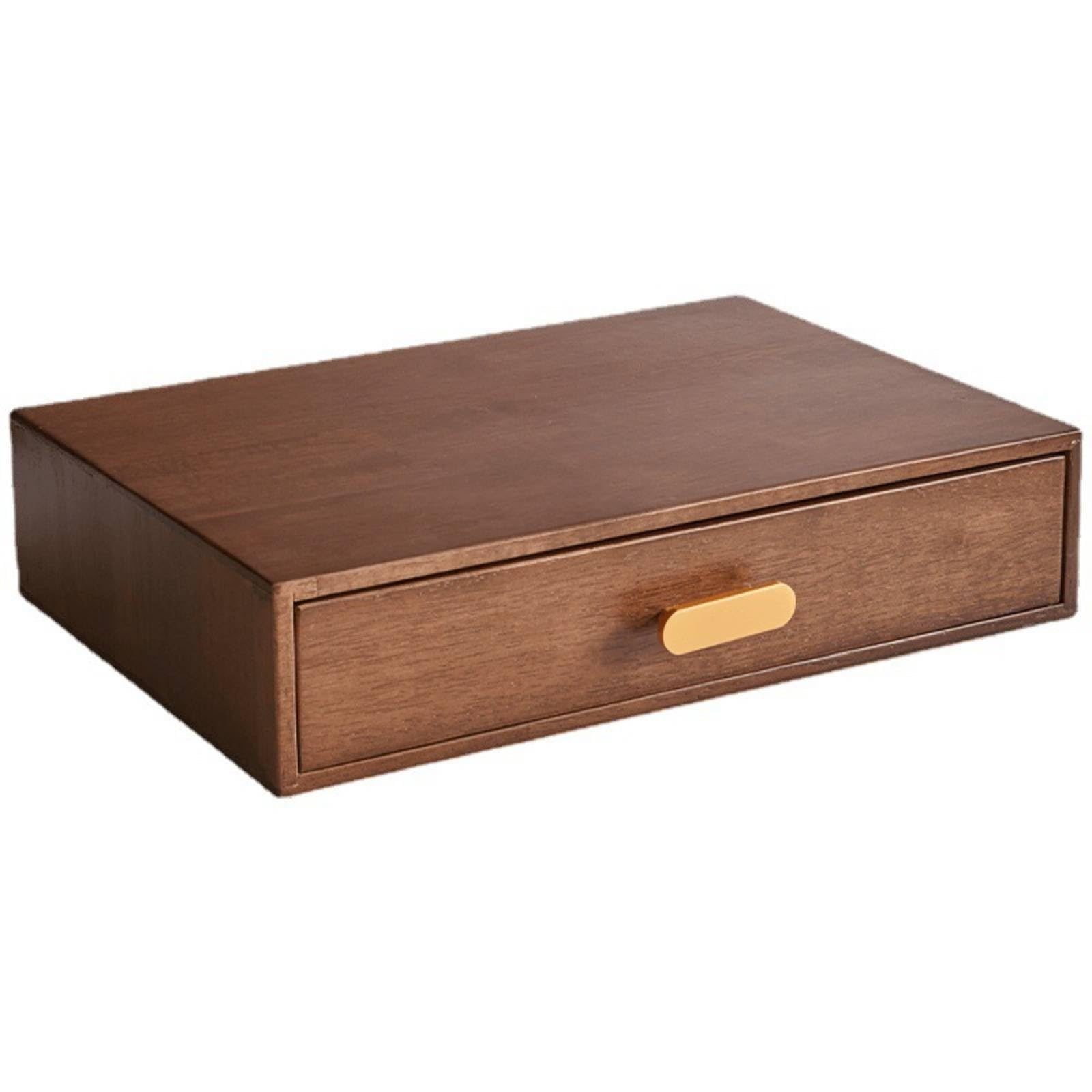 Desktop Storage Cabinet Cassettiera con Cassetto da Scrivania Contenitore in Legno con Finitura Piano Piatto per Sostegno Schermo Ordine Scrivania