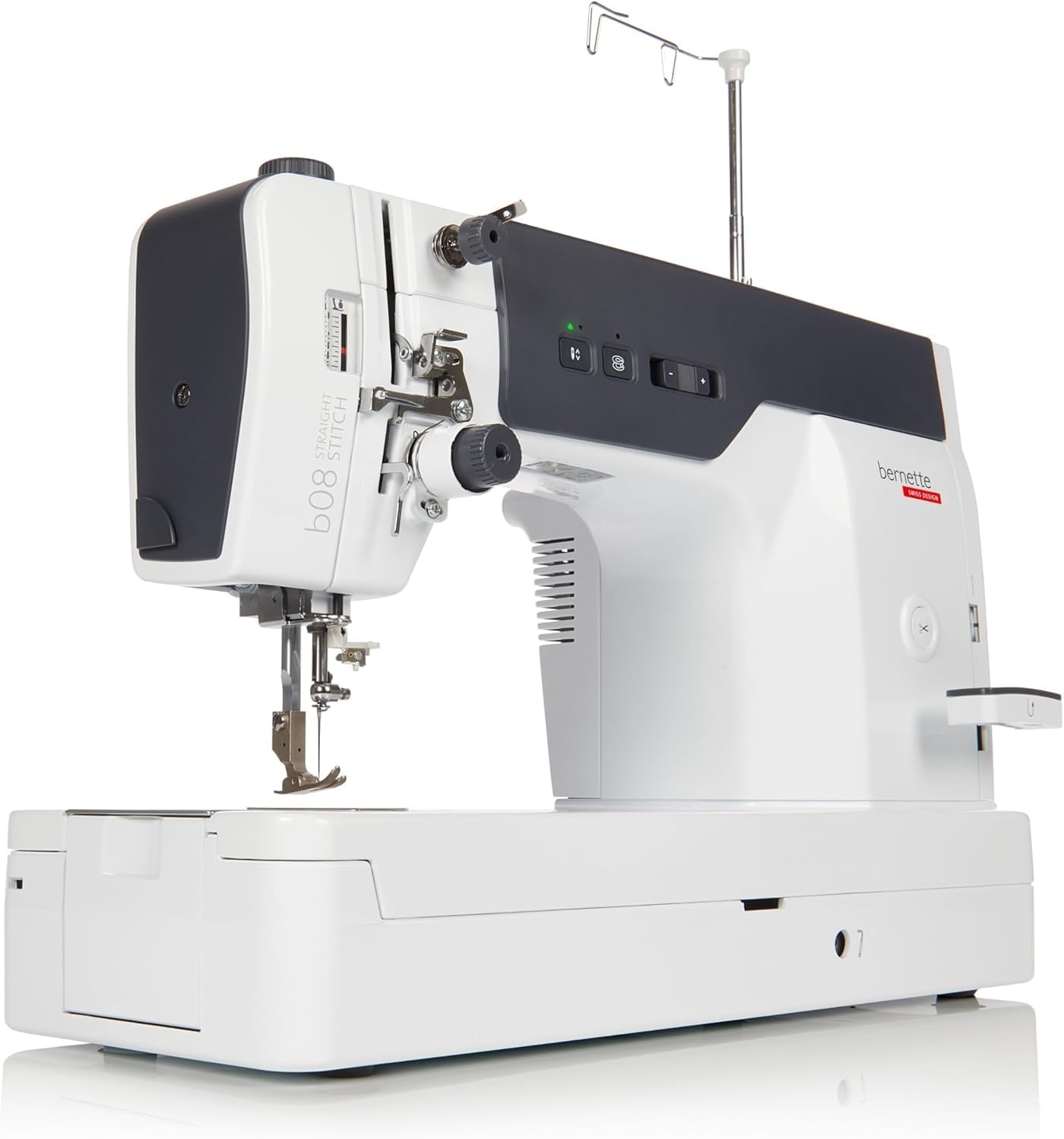 Bernette B08 Straight Stitch Sewing Machine | High-Speed 1600 Stitches Per Minute | Industrial-Style Heavy Duty Design for Professional Sewing