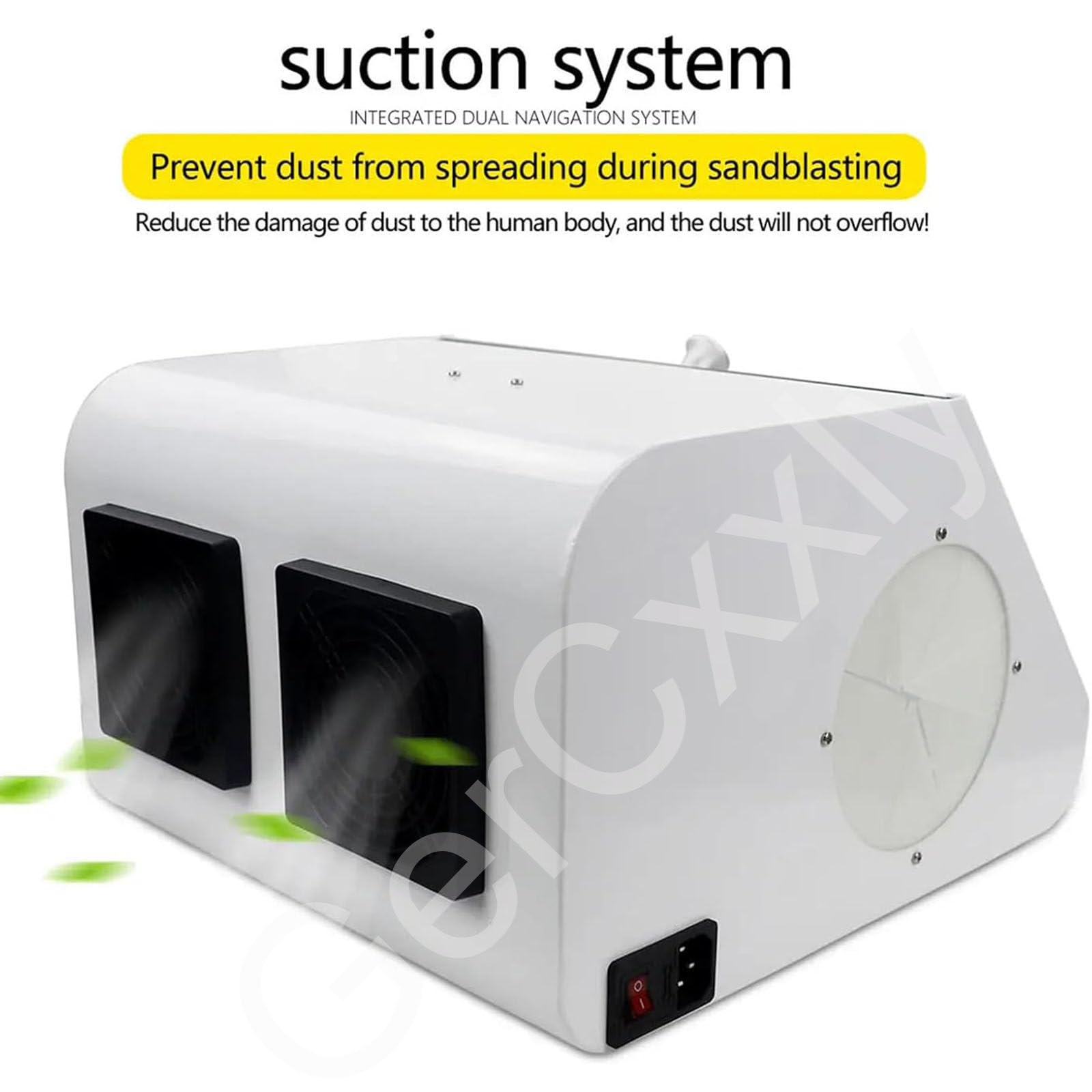 Caja Polvo para Laboratorio Dental con Filtros,Cabina de Arenado de sobremesa,Cajas de recolección de Polvo,para esmerilar, Grabar, pulir, taladrar y Cortar