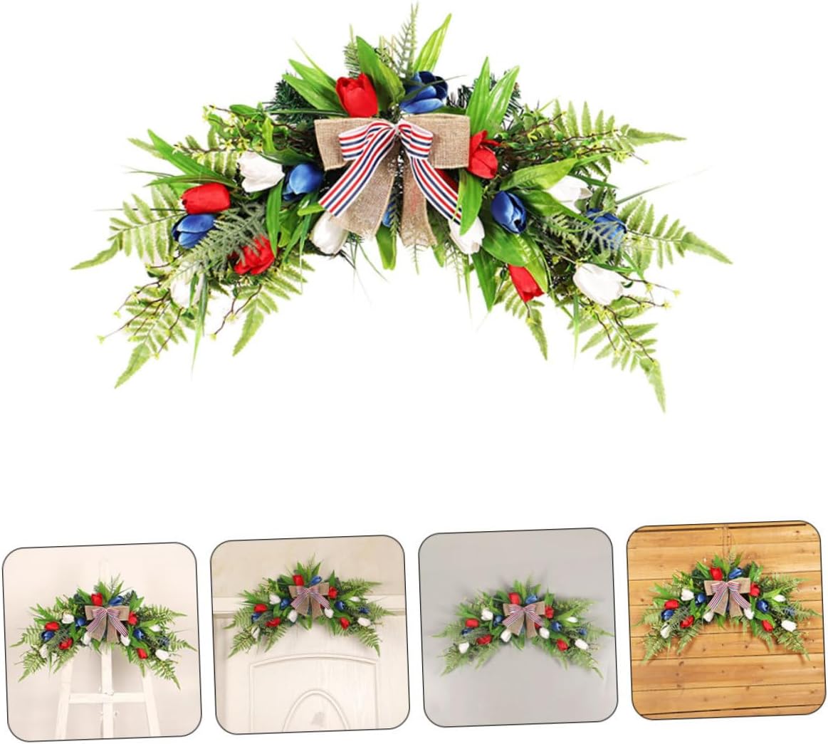 DECHOUS 1piece Romantic Imitation Decor Pendant for Independence Day Artificial Flower Hanging Wall Art for Home Party Wedding and Festive Celebrations