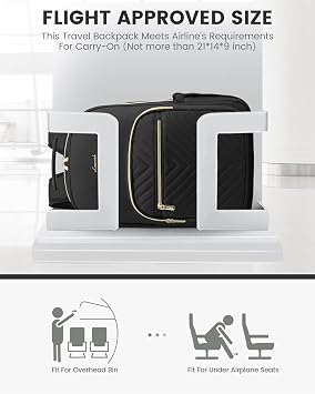 LOVEVOOK Laptop Backpack Purse for Women, Work Travel Computer Bags, College School Backpack for Student Girl, Quilted Casual Daypack with USB Port, Fit 15.6 Inch Laptop, Black