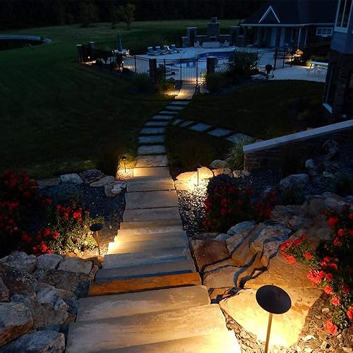 Miniatura 5 de Muguski Luces de camino de bajo voltaje, iluminación de paisaje de aluminio fundido, luces de camino, luz de entrada, luces de patio, bombilla LED