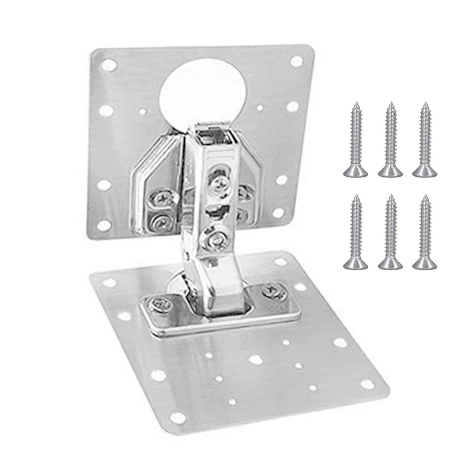 UZAMIRLEX Hinge Repair Plate, Cabinet Kitchen Cupboard Door Hinge Repair Plate Kit With Holes Flat Fixing Brace Brackets(1pc a)