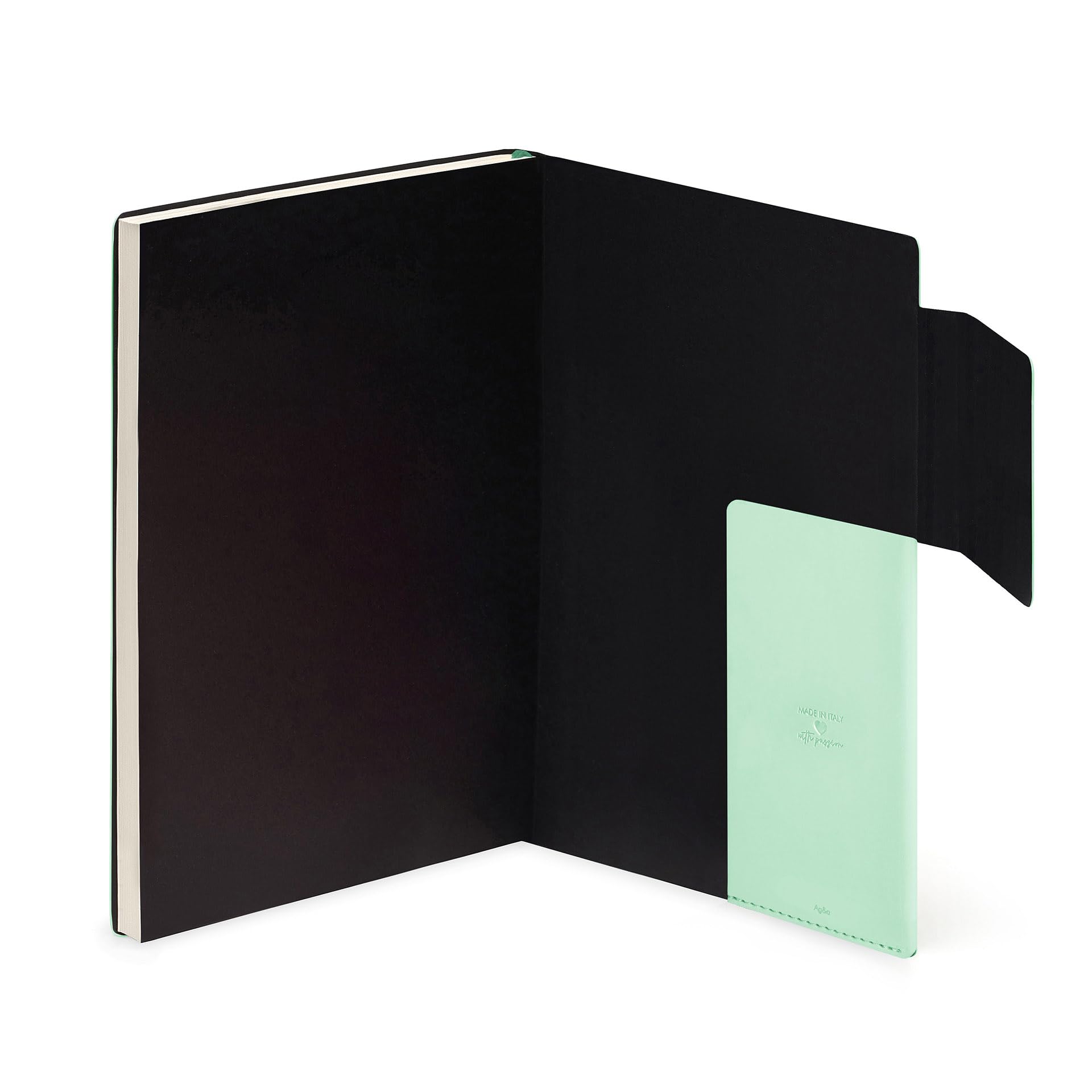 Agenda Journalier Maxi 2026 Legami - Format 19.5x26.5 Cm, 13 Mois, Fermeture Élastique - Couleur Pastel Mint