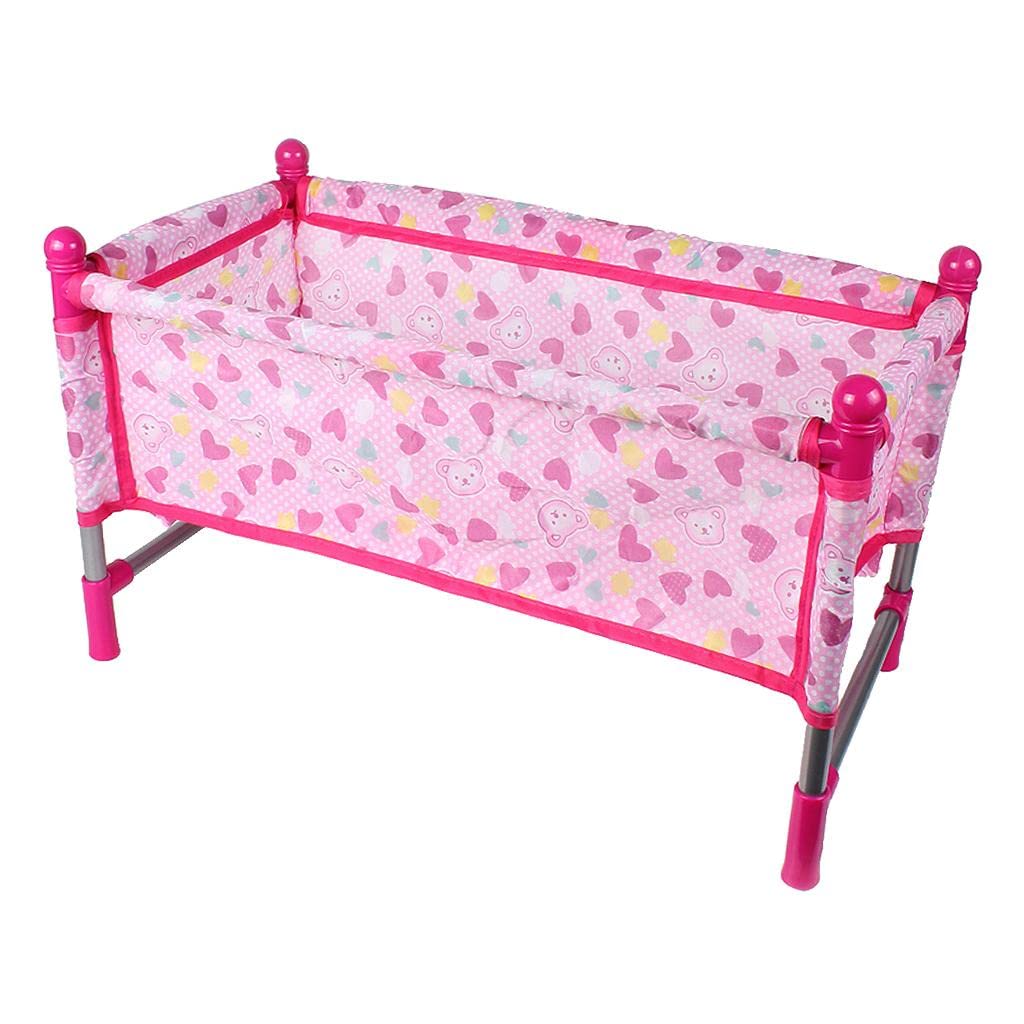 Perfk Simulation 30cm 12inch Bed Diy Assemble Nursery Room